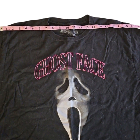 XL Ghostface Mask Scream Black T-shirt - Picture 5 of 7